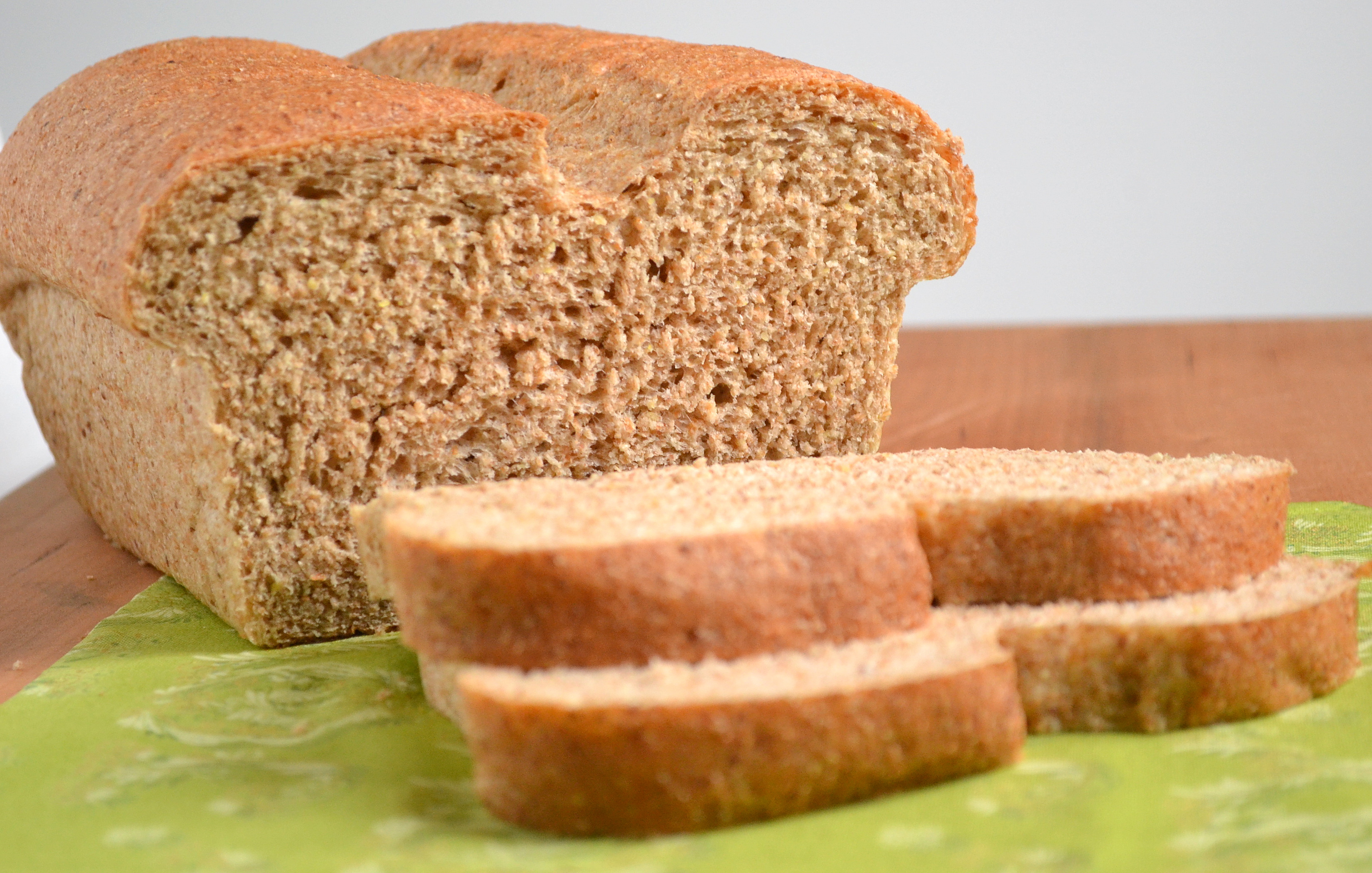 Fluffy 100 Whole Wheat Bread Easy Wholesome