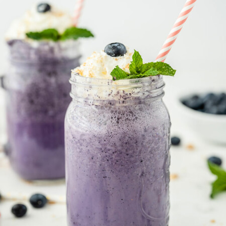 Blueberry Milkshake (vegan, paleo options)