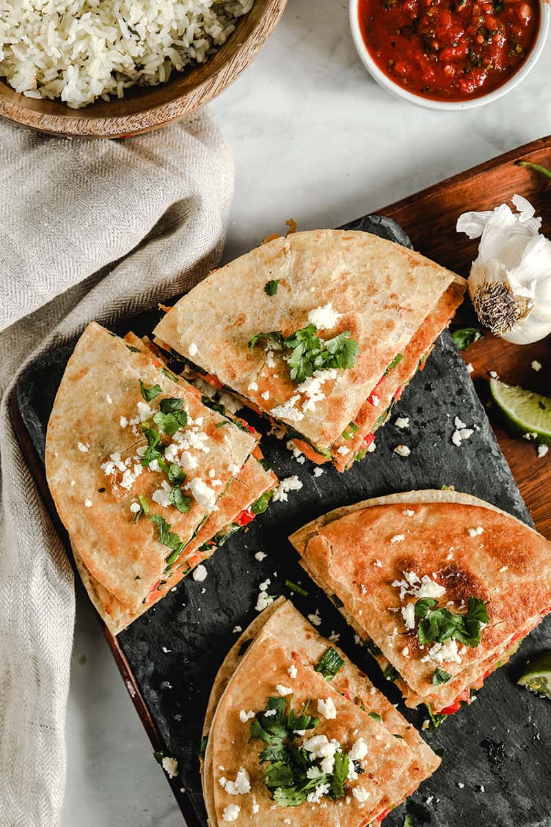 Vegetarian Quesadillas - Quick and Easy! | Easy Wholesome