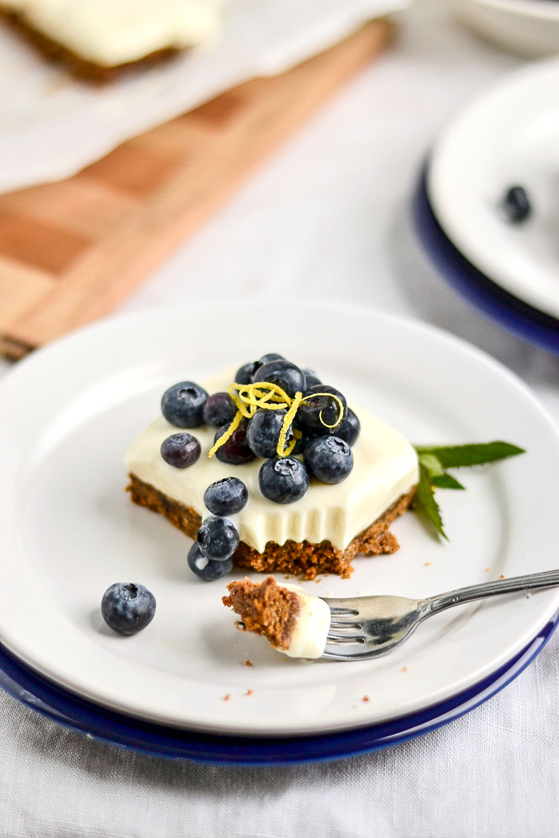 Greek Yogurt Cheesecake (no-bake and without gelatin!) | Easy Wholesome