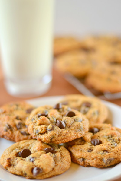 100% Whole Wheat Chocolate Chip Cookies