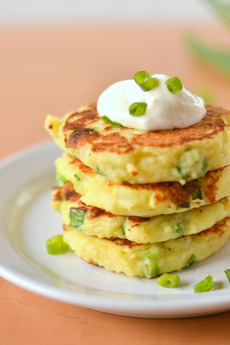 Potato Pancakes with Leftover Mashed Potatoes | Easy Wholesome