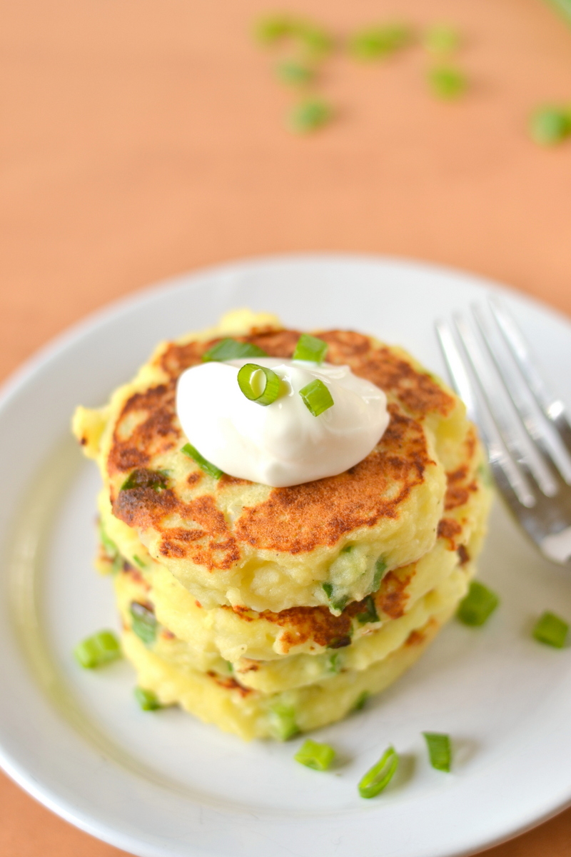 Potato Pancakes with Leftover Mashed Potatoes | Easy Wholesome