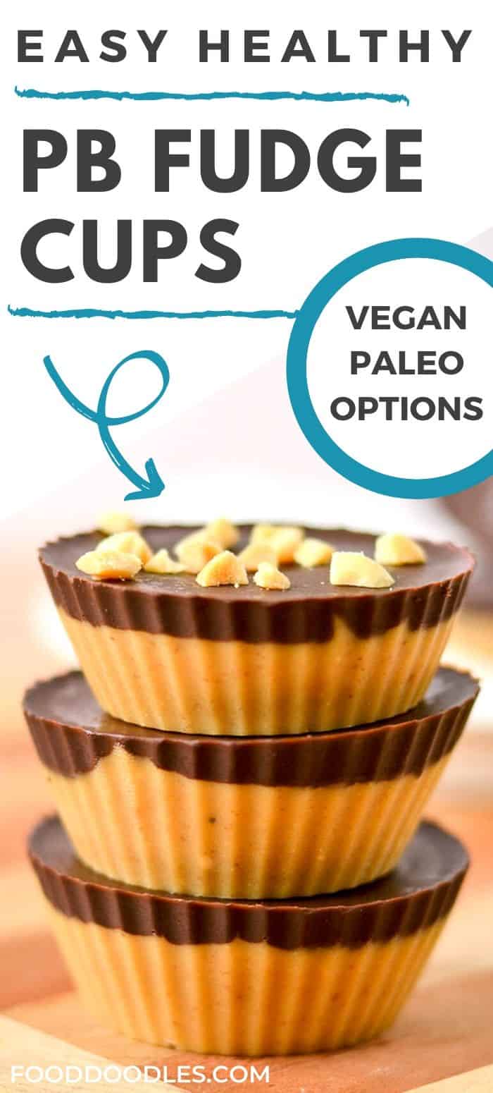 Cool, creamy and sweet peanut butter freezer fudge cups topped with your favorite dark chocolate.  These are the perfect sweet treats to keep hidden in the freezer for when you need something sweet! They're gluten-free, dairy-free and can easily be made paleo and vegan. 