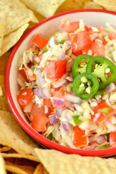 Spicy Jalapeno Cabbage Salsa