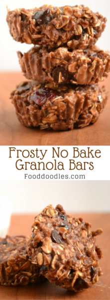 Frosty No Bake Granola Bars