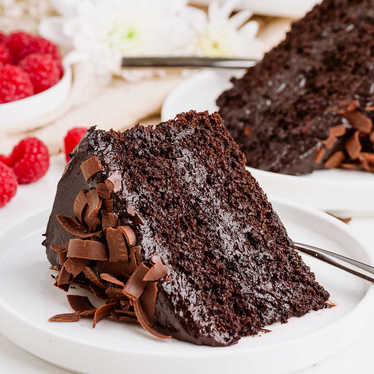 Best Fudgy Chocolate Cake - Cafe Delites