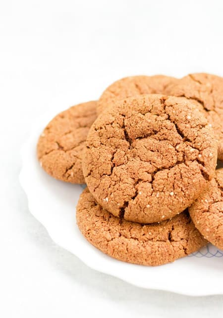 Grain-free Ginger Molasses Cookies