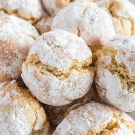 Closeup of Italian Almond Cookies