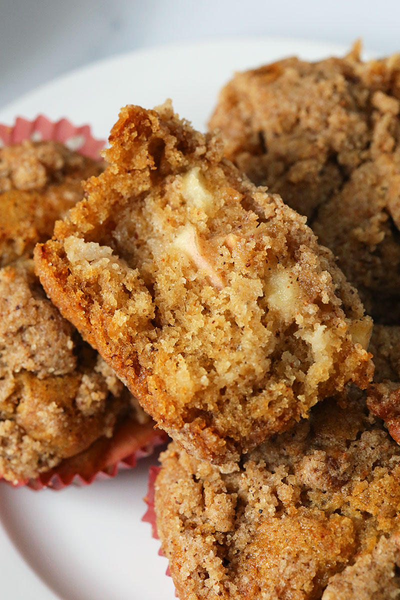 Healthy Cinnamon Apple Muffins (gluten-free option)