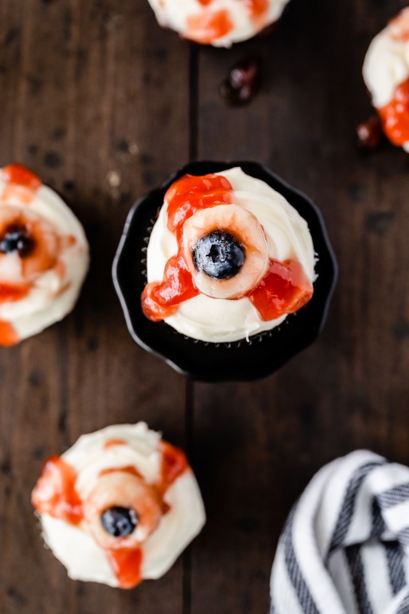 Eyeball Cupcakes for Halloween | Easy Wholesome