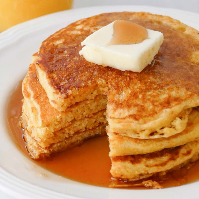Cornbread Pancakes | Easy Wholesome