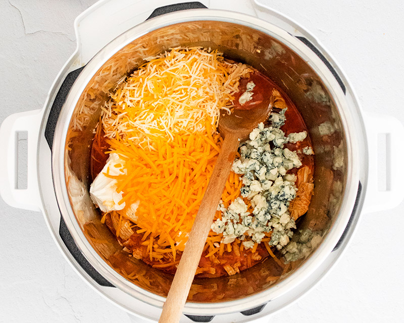 Instant Pot Buffalo Chicken Dip | Easy Wholesome