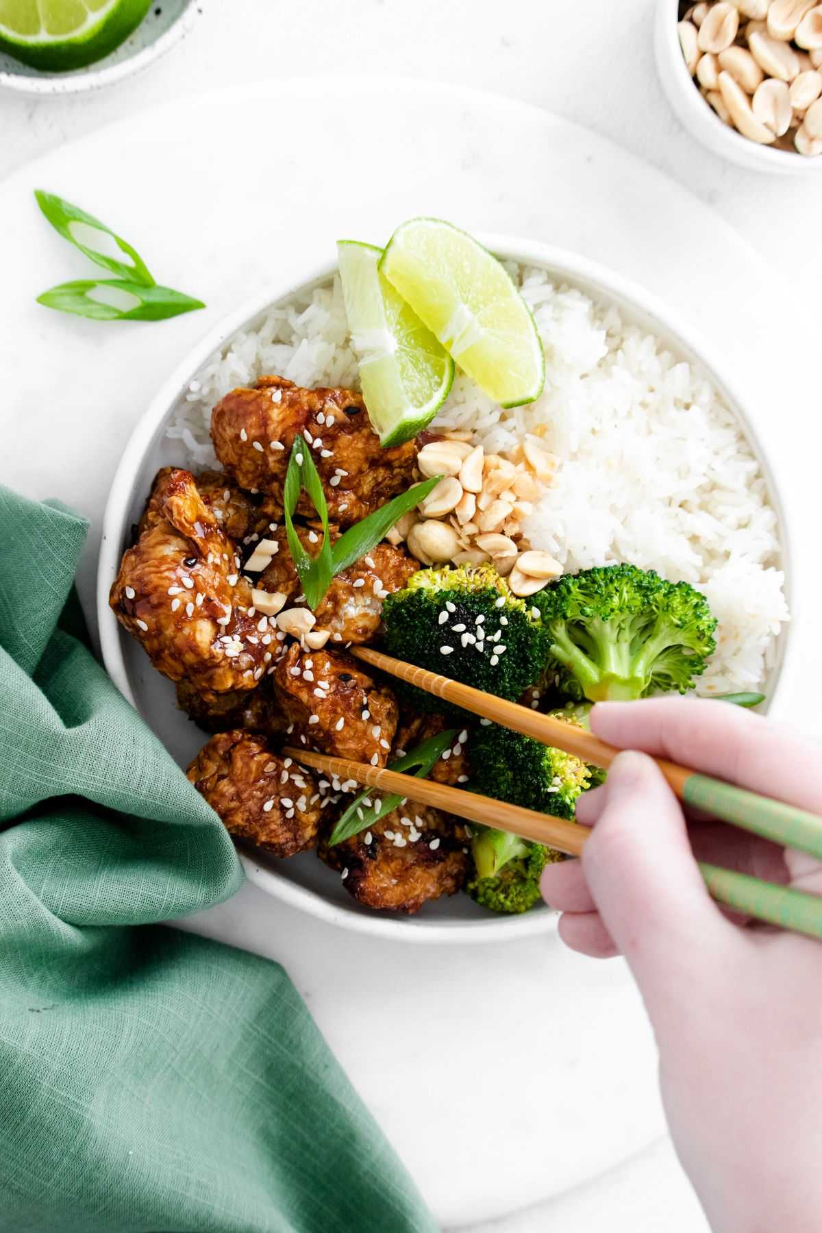 Air Fryer Sesame Chicken | Easy Wholesome