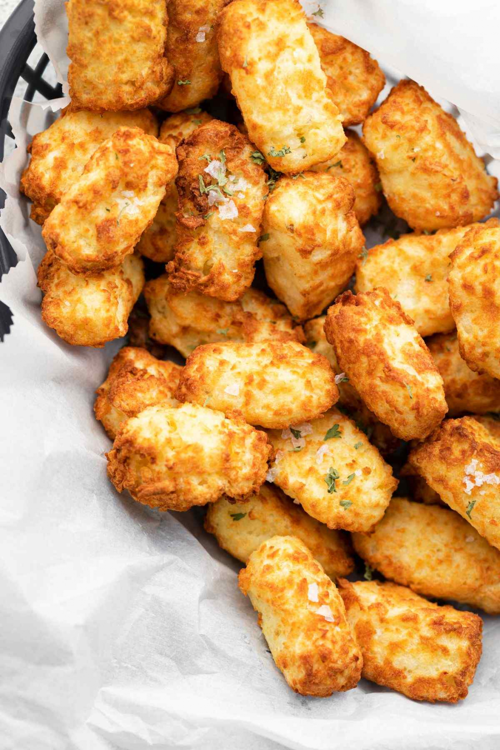 Air Fryer Tater Tots with Hash Brown Shortcut | Easy Wholesome