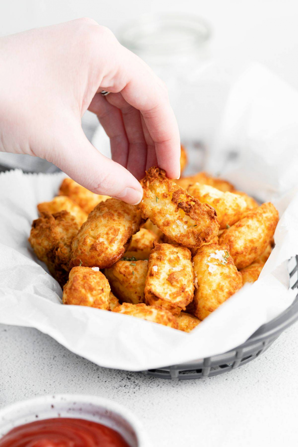 Air Fryer Tater Tots Shortcut Using Hash Browns