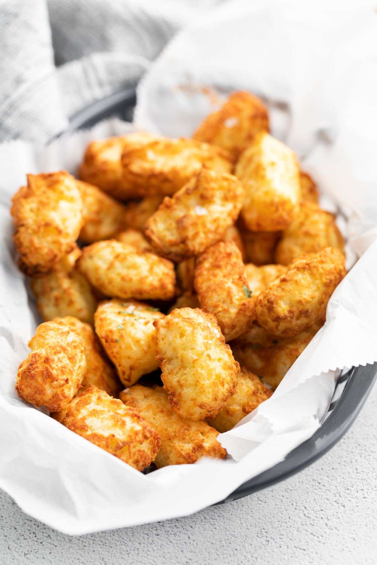 Air Fryer Tater Tots with Hash Brown Shortcut | Easy Wholesome