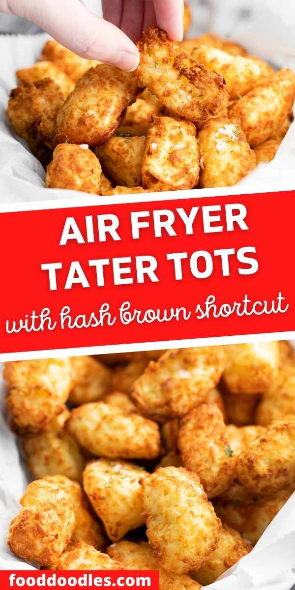 Air Fryer Tater Tots with Hash Brown Shortcut | Easy Wholesome