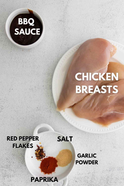 ingredients to make air fryer bbq chicken