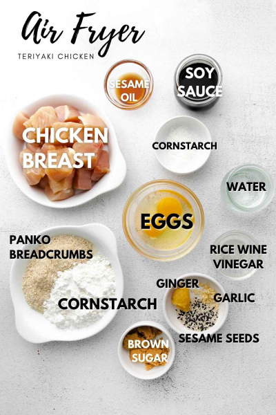 ingredients for air fryer teriyaki chicken