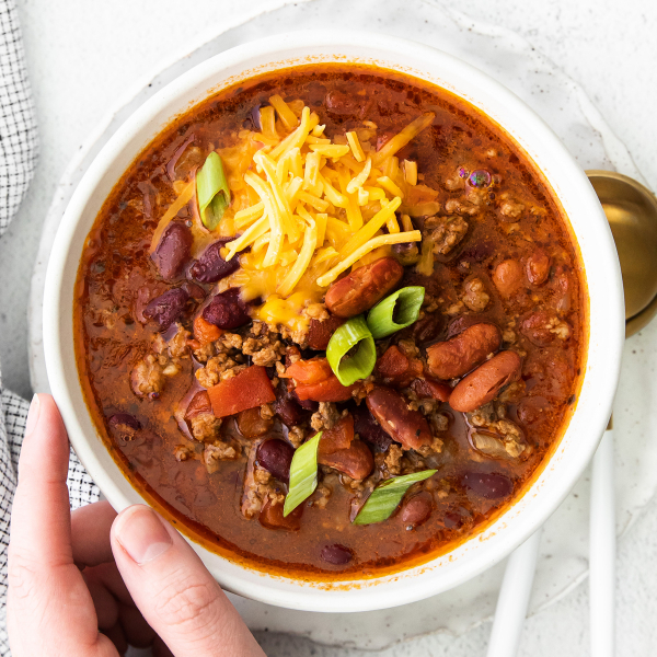 Venison Chili - Slow Cooker + Stovetop Directions | Easy Wholesome