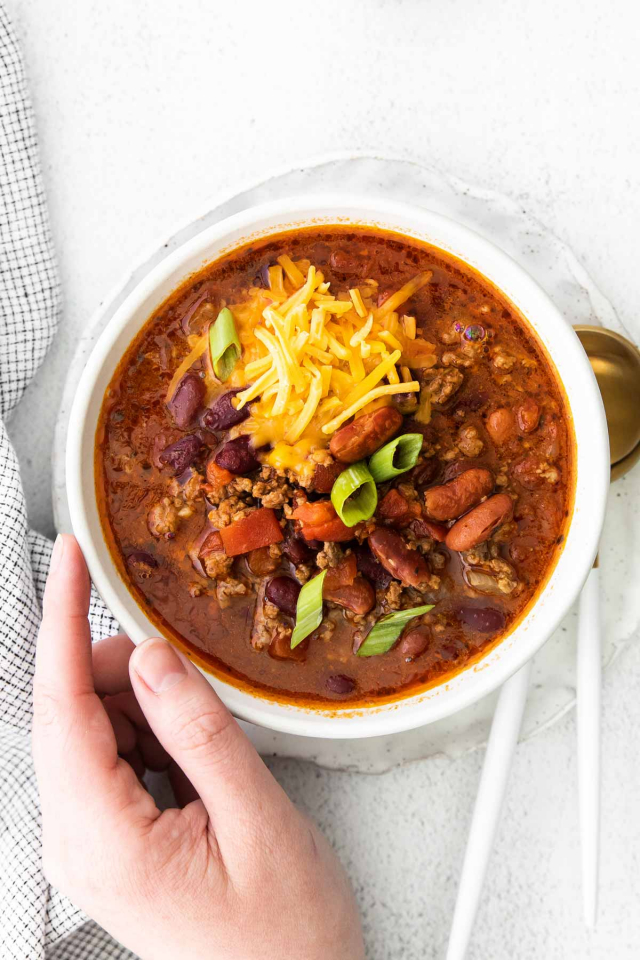 Venison Chili - Slow Cooker + Stovetop Directions | Easy Wholesome