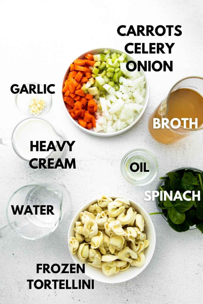 ingredients for instant pot tortellini soup