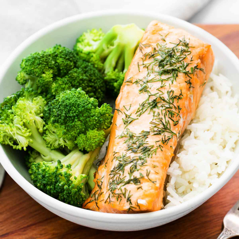 Air Fryer Salmon with Dill | Easy Wholesome