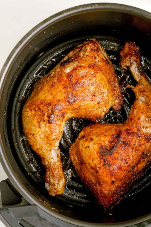 Air Fryer Chicken Quarters | Easy Wholesome